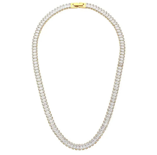 Baguette Gem Necklace