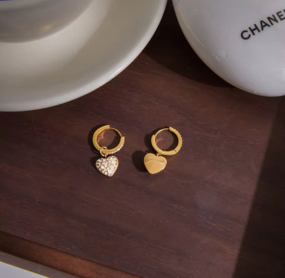 Hearty Hoop - 18k gold plated