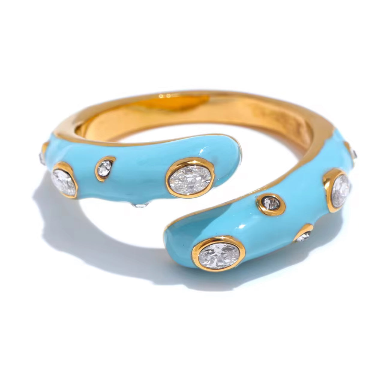 Aurora Band Ring - 18k Gold plated