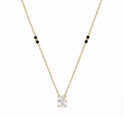 Solitaire Mangalsutra - 18k Gold Plated
