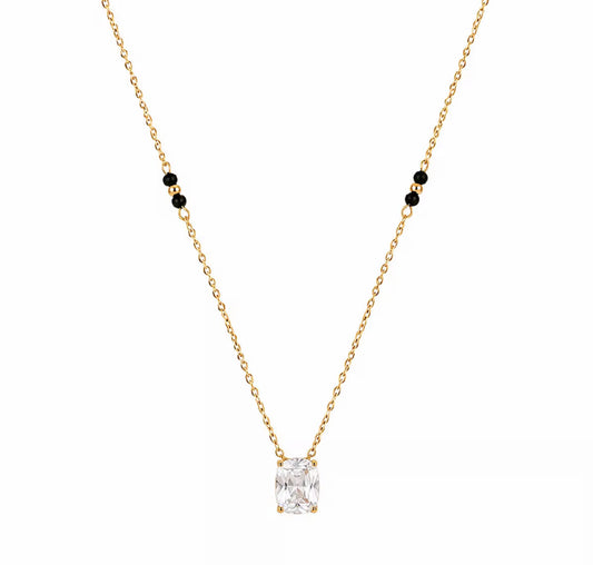 Solitaire Mangalsutra - 18k Gold Plated