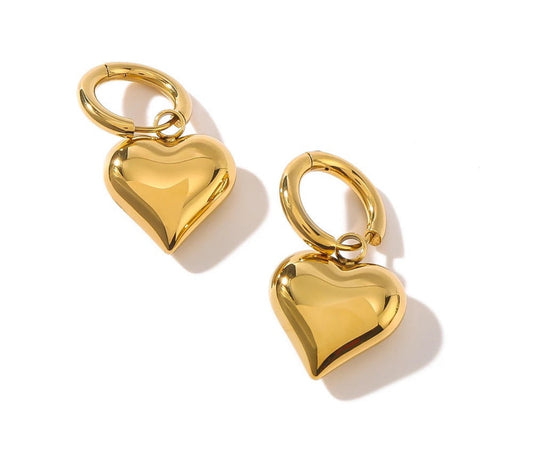 Chunky Heart Hoops