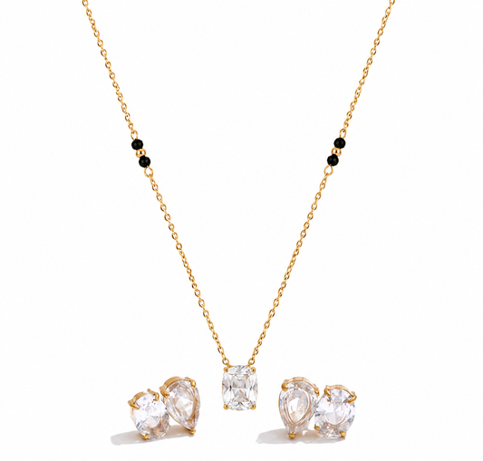 Classic Mangalsutra Combo - 18k Gold Plated
