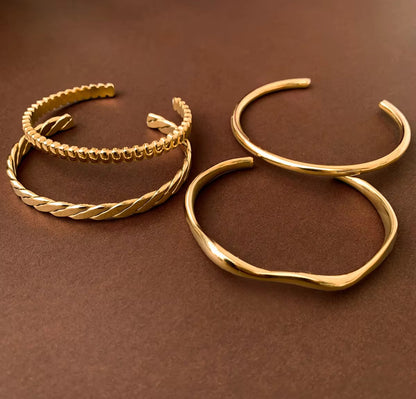 Golden Hour stack - 18k gold plated